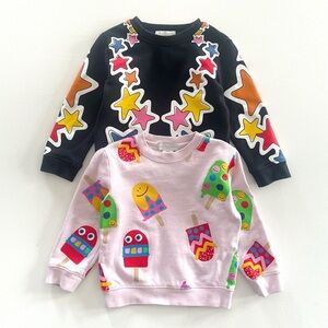 Stella McCartney Kids Bundle of Two Popsicle & Stars Sweatshirts Size 3 Years